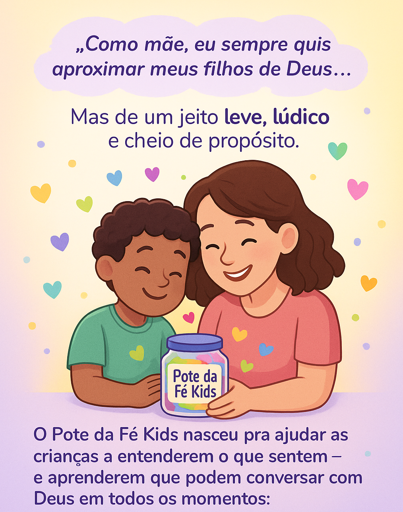 Como mãe, eu sempre quis aproximar meus filhos de Deus