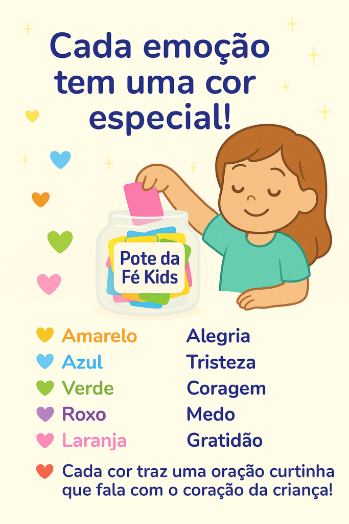Cada emoção tem uma cor especial